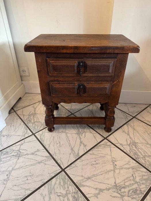 Bijzettafel - Houten bijzettafel met lade s - Eik, Antiek en Kunst, Curiosa en Brocante