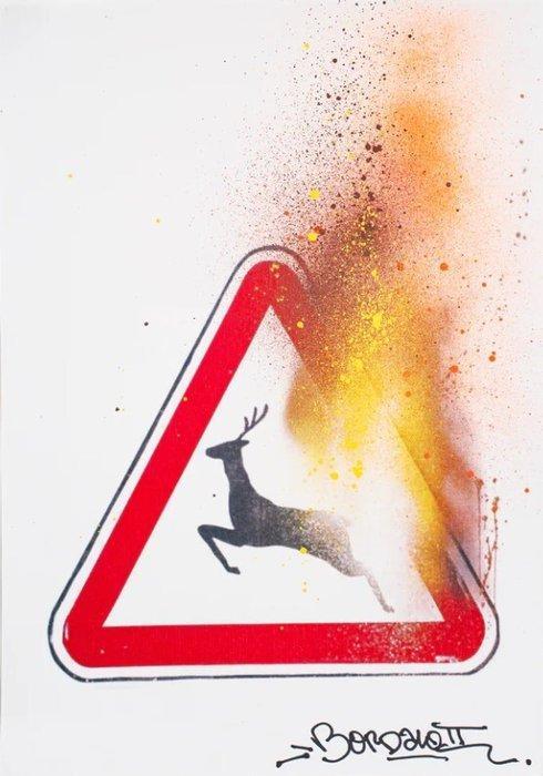 Bordalo II (1987) - Wild Wild Fires, Antiek en Kunst, Kunst | Schilderijen | Modern