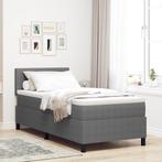 vidaXL Boxspringbed met Matras & LED Lichtgrijs 100x200 cm, Verzenden, Nieuw