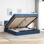 vidaXL Ottoman bed met matras 160x200cm stof blauw, Huis en Inrichting, Slaapkamer | Bedden, Verzenden, Nieuw