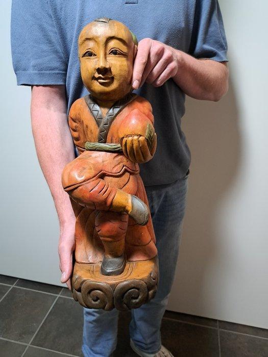 Groot chinees beeld 50cm!! - Hout - China (Zonder, Antiek en Kunst, Antiek | Overige Antiek