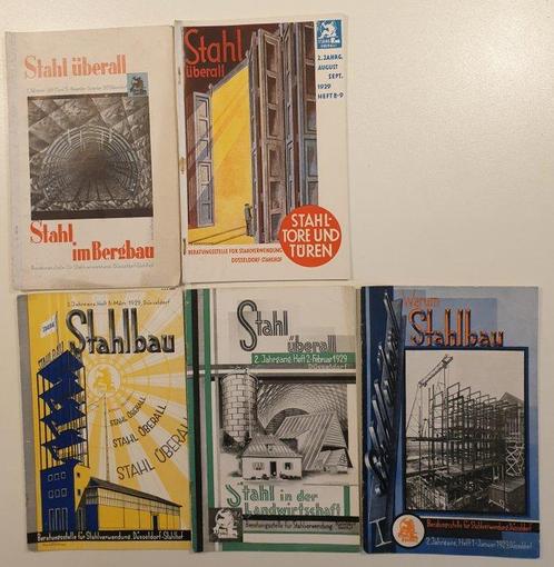 Bauhaus Zeitschrift Stahl Überall - 1929-1934, Antiek en Kunst, Kunst | Designobjecten