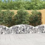 vidaXL Schanskorf gewelfd 200x30x40/60 cm gegalvaniseerd, Tuin en Terras, Verzenden, Nieuw