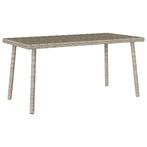 vidaXL Tuin salontafel rechthoekig 80x40x37 cm poly rattan, Tuin en Terras, Verzenden, Nieuw