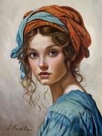 Luigi Basile (XX-XXI) - Giovane ragazza, Antiek en Kunst