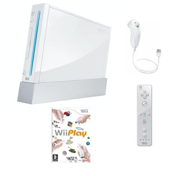 Nintendo Wii Wit + Controller (Wii Play Bundel), Games en Spelcomputers, Spelcomputers | Nintendo Wii, Zo goed als nieuw, Ophalen of Verzenden