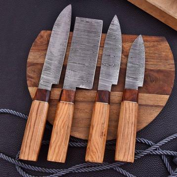 Couteau de cuisine - Chefs knife - Acier plié à la main,