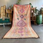Grote Vintage Berber Marokkaanse Boujad gebied wollen tapijt