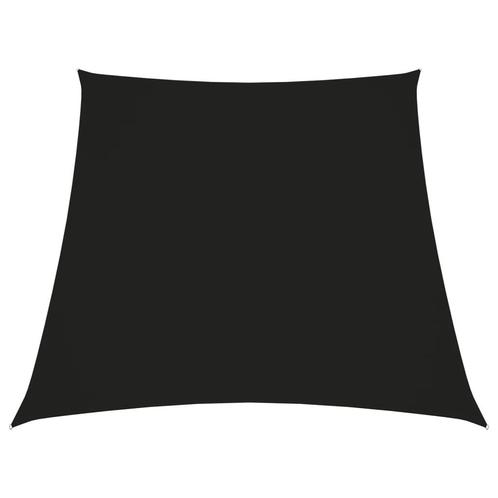 vidaXL Zonnezeil trapezium 3/5x4 m oxford stof zwart, Tuin en Terras, Parasols, Nieuw, Verzenden