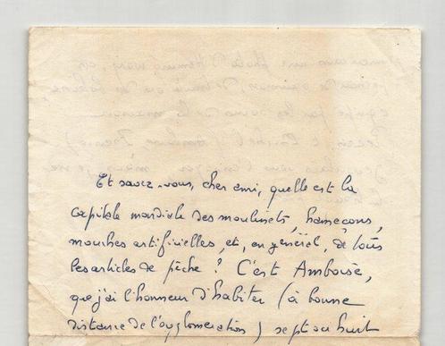 Pierre Gaxotte - Lettre autographe signée à Thierry Maulnier, Verzamelen, Film en Tv