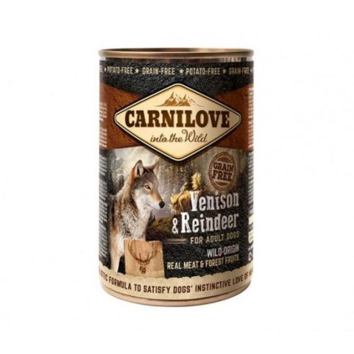 Carnilove – reindeer 400 gr - hondenvoer met 47 proc. hert, Dieren en Toebehoren, Honden-accessoires, Nieuw