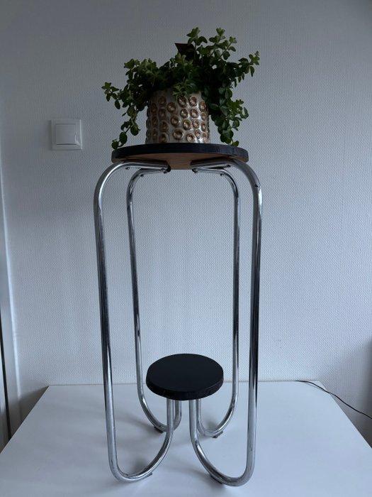 Plantentafel - Hout, Chroom - chrome buisframe, Antiek en Kunst, Kunst | Designobjecten