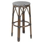 Barkrukken | Rotan/Aluminium | Zwart | Houtlook Frame |, Verzenden, Nieuw in verpakking