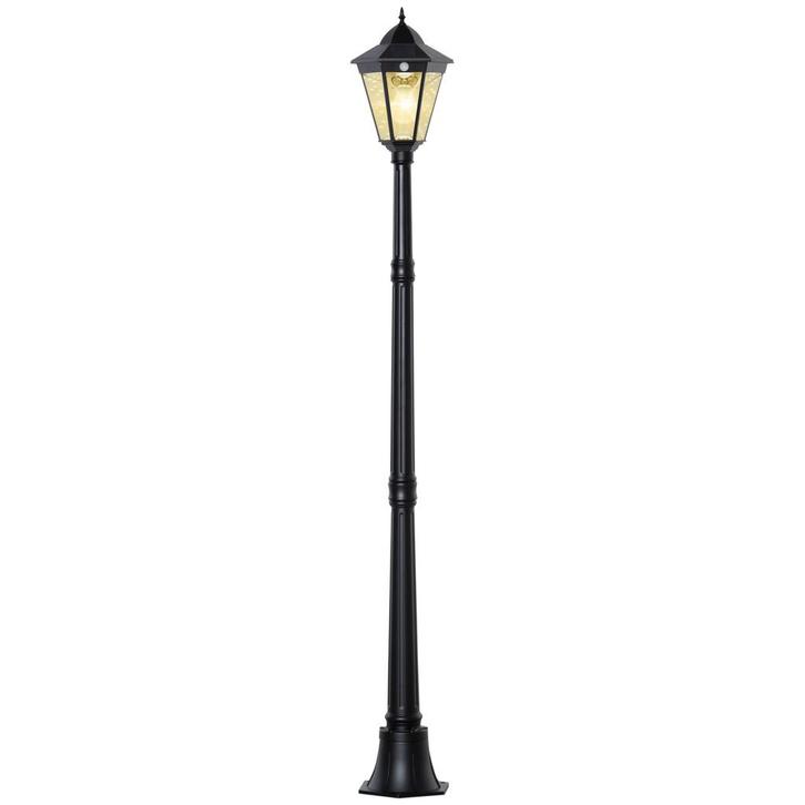 Tuinlantaarn - 19 LEDs – 130 Lumen - zwart, Tuin en Terras, Buitenverlichting, Nieuw, Ophalen of Verzenden