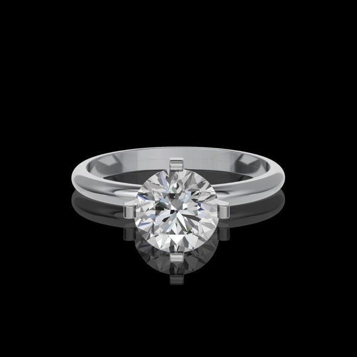 Ring - 14 karaat Witgoud - 2.06ct. tw. Diamant (Lab-grown), Handtassen en Accessoires, Ringen