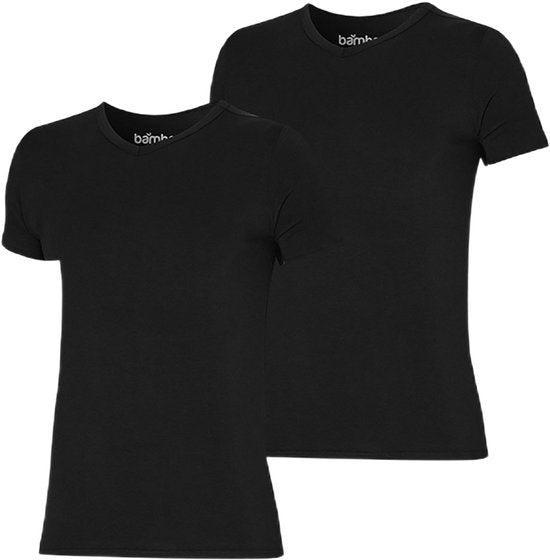 2dekans | Apollo heren T-shirt Bamboe V-hals 2-pack - Zwart, Vêtements | Hommes, T-shirts, Enlèvement ou Envoi