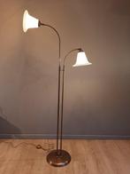 Staande lamp - Berliner - 2 Lights - Glas, Messing - In, Antiek en Kunst