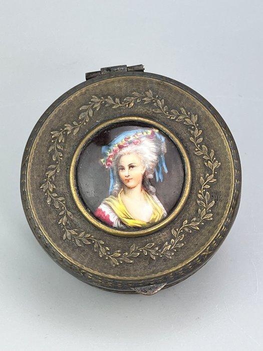 WMF / Geislingen - Doos - zilveren metaal - Met geglazuurde, Antiek en Kunst, Antiek | Overige Antiek