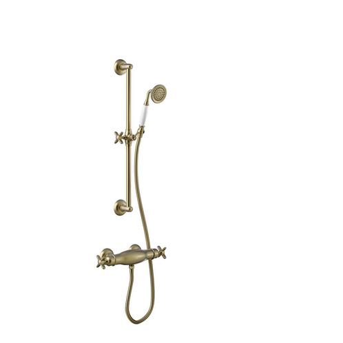 Douchekraan Tres Clasic Thermostatisch Set Incl. Glijstang, Doe-het-zelf en Bouw, Sanitair, Kraan, Nieuw, Ophalen of Verzenden