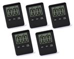 Set van 5 digitale timers, alarmklokken, zwart, Doe-het-zelf en Bouw, Verzenden, Nieuw