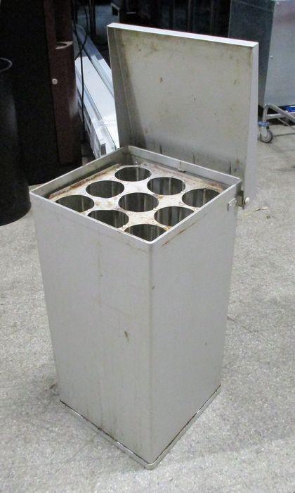 Aluminium Afvalbak met bekerinzet 100liter, Zakelijke goederen, Kantoor en Winkelinrichting | Winkel en Inventaris