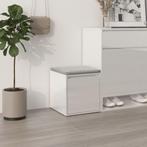 vidaXL Opbergbox met lade 40,5x40x40 cm bewerkt hout, Verzenden, Nieuw