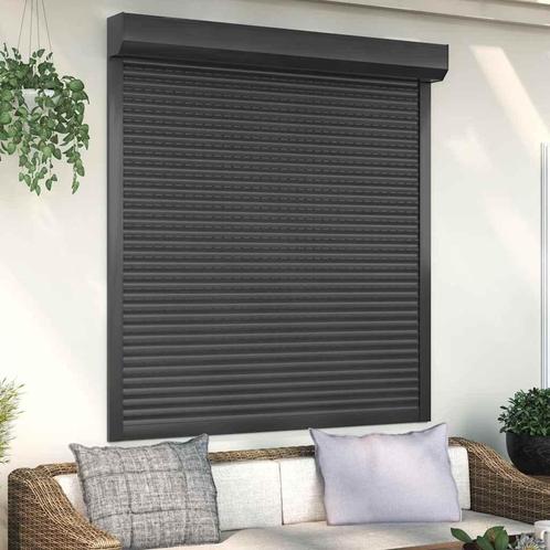 vidaXL Rolluik 140x150 cm aluminium antracietkleurig, Doe-het-zelf en Bouw, Raamkozijnen en Schuifdeuren, Nieuw, Verzenden