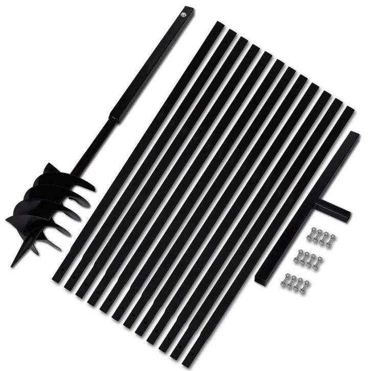 vidaXL Grondboor met handvat 180 mm en verlengstukken 13 m, Doe-het-zelf en Bouw, Gereedschap | Handgereedschap, Nieuw, Verzenden