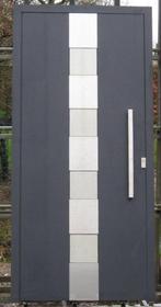aluminium voordeur , buitendeur , deur 100 x 210  zwartgrijs, Doe-het-zelf en Bouw, Nieuw, 80 tot 100 cm, Ophalen of Verzenden