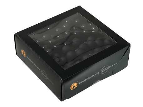 Balletjes op draad 2cm. combi zwart black doos 144 stuks, Huis en Inrichting, Woonaccessoires | Kunstplanten en Kunstbloemen, Nieuw
