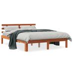 vidaXL Bed met matras massief grenenhout wasbruin 140x190 cm, Huis en Inrichting, Slaapkamer | Bedden, Verzenden, Nieuw