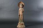 Kwan Yin (Guanyin) Statue – Floral Robe with Chrysanthemums