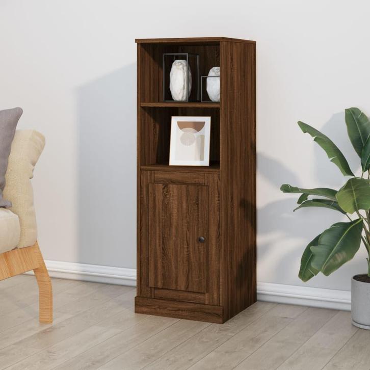 vidaXL Hoge kast 36x35,5x103,5 cm bewerkt hout bruin, Huis en Inrichting, Kasten | Dressoirs, Nieuw, Verzenden