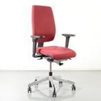 Giroflex 68 bureaustoel, rood/grijs geblokt, 4D armleggers, Maison & Meubles, Ophalen of Verzenden