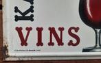 Vins Karafon - Reclamebord - Tole lithografie aan beide