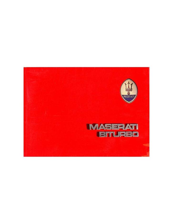 1983 MASERATI BITURBO INSTRUCTIEBOEKJE ITALIAANS, Auto diversen, Handleidingen en Instructieboekjes