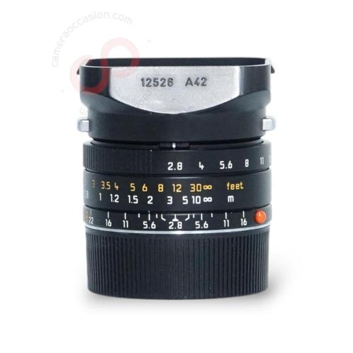 Leica ELMARIT-M 28mm 2.8 ASPH black 11606 nr. 2554, Audio, Tv en Foto, Foto | Lenzen en Objectieven, Zo goed als nieuw, Ophalen of Verzenden