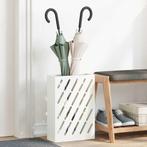vidaXL Opslaghaak & Rek met opslag Wit 28 x 12 x 41 cm Staal, Huis en Inrichting, Woonaccessoires | Paraplubakken, Verzenden, Nieuw