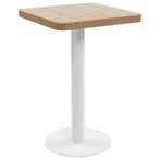 Bistrotafel 50x50 MDF lichtbruin | Retour Deal 35%!, Huis en Inrichting, Verzenden, Nieuw