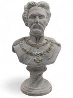 Beeld, Büste des Königs Ludwig II. von Bayern - 31 cm - Gips