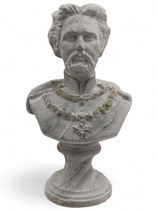 Beeld, Büste des Königs Ludwig II. von Bayern - 31 cm - Gips, Antiek en Kunst, Antiek | Keramiek en Aardewerk