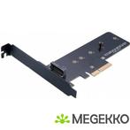 Akasa M.2 SSD to PCIe 3.0 x4 NVME adapter card AK-PCCM2P-01, Nieuw, Verzenden