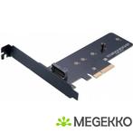 Akasa M.2 SSD to PCIe 3.0 x4 NVME adapter card AK-PCCM2P-01, Verzenden, Nieuw