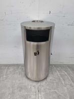 Combisteel Poubelle en acier inoxydable brossé avec cendrier, Articles professionnels, Verzenden