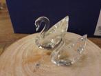 Swarovski - Beeldje - Zwaan groot en klein - Kristal, Antiek en Kunst
