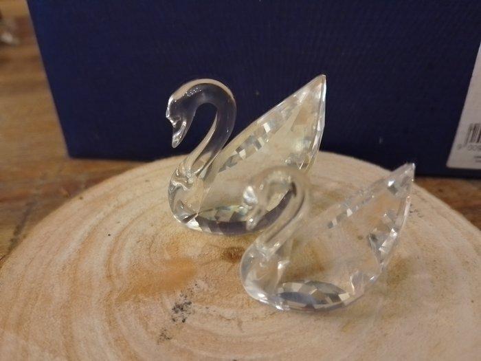 Swarovski - Beeldje - Zwaan groot en klein - Kristal, Antiek en Kunst, Curiosa en Brocante