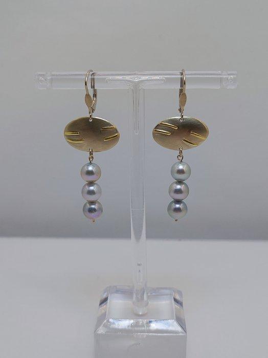 Zonder minimumprijs - Cocktail oorbellen - 14 karaat Geel, Bijoux, Sacs & Beauté, Bijoux anciens