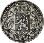 België. Leopold II. 5 Francs 1868 (Zonder minimumprijs), Postzegels en Munten