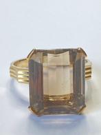 Zonder Minimumprijs - Ring - 18 karaat Geel goud Quartz, Nieuw