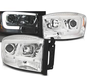 PHARES POUR DODGE RAM 06-08 TUBE LED CHROMÉ, Autos : Pièces & Accessoires, Verzenden